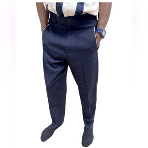 Yhoji Yamamoto Pour Homme M Navy Drop Crotch Trousers